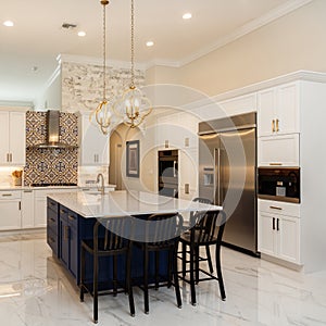 Luxury White Kitchen Home Design