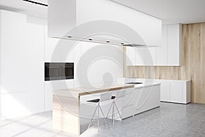 Luxury white kitchen side