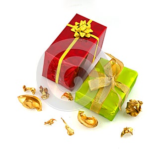 Luxury wrapped presents