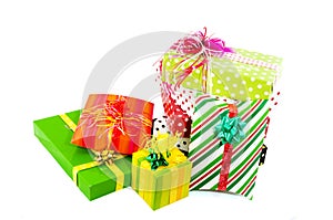 Luxury wrapped presents