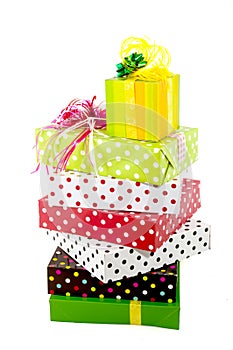 Luxury wrapped presents