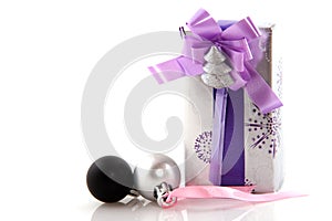 Luxury wrapped silver present