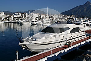 Luxury yacht in Marbella photo