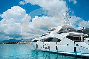 Luxury yachts in beautiful.