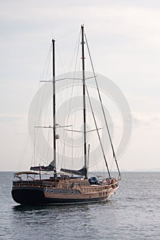 Luxury yachts in the ocean, KRIBI, THAILAND