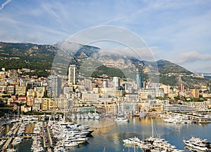 Luxury Yachts in the Port of Monaco photo