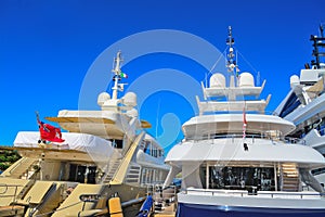 Luxury yachts in Porto Cervo