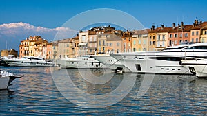 Luxury yachts in Saint-Tropez