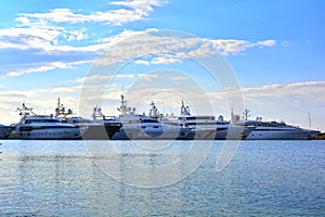 Luxury yachts photo