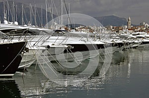 Luxury yachts in Split