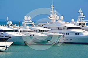 Luxury yachts photo