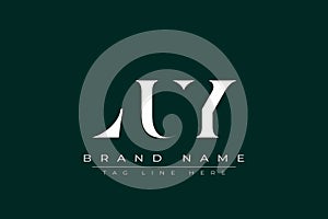LUY abstract letter logo design