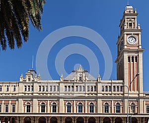 Luz Train Station Clock Tower Sao Paulo Brazil