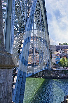 LuÃ­s I Bridge double-deck metal arch bridge on the river Duoro in the city of Porto