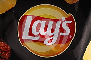 LVIV, UKRAINE - June 16, 2020: Lays chips logo