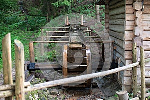 Lviv, Ukraine. An old mill in the village