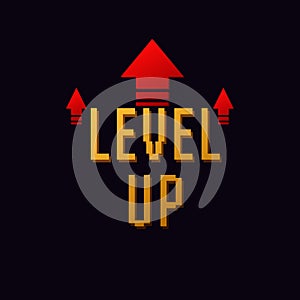 Lvl up new level logo