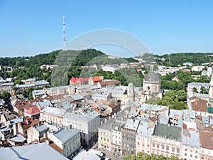 Lvov town panorama