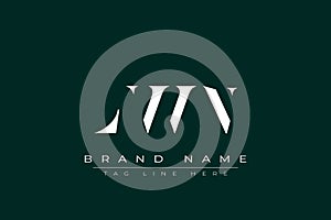 LWN abstract letter logo design