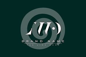 LWO abstract letter logo design