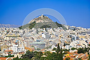 Lycabettus hill at Athens, Greece