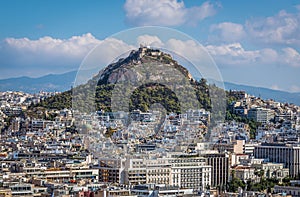 Lycabettus Mountain in Athens, Greece