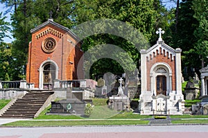 Lychakiv cemetery in Lviv, Ukraine