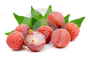 Lychee. Fresh lychees.
