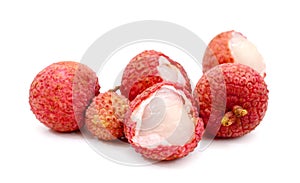 Lychee. Fresh lychees.