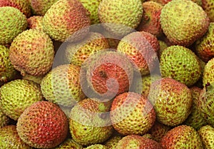 Lychee fruit. Fresh lychees fruit