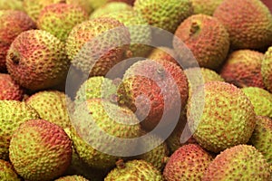 Lychee fruit. Fresh lychees fruit