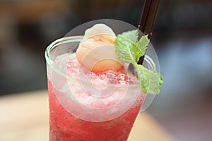 Lychee mocktail