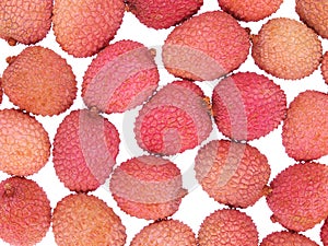 Lychees fruits (Litchi chinensis)