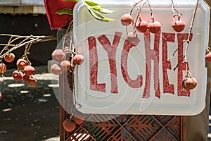 Lychees for sale