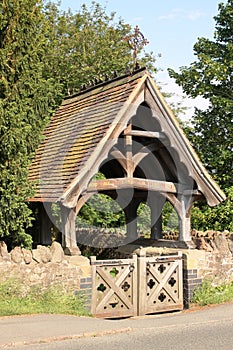 Lychgate at Madresfield Church, England