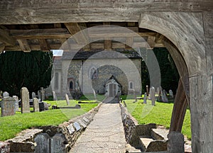 Lychgate. St John The Baptist Church, Clayton, Sussex, UK