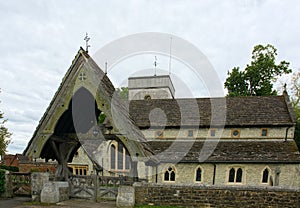 Lychgate, St Michaels Church, Betchworth, Surrey, Uk