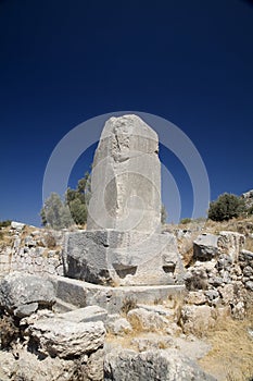 Lycian monument at Xanthos, Turkey