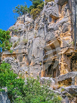 Lycian Rock-cut tombs in Myra