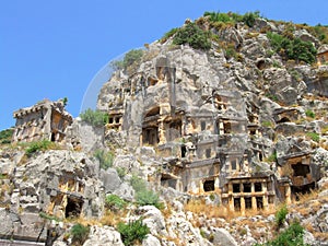 Lycian tombs in Demre (Myra)