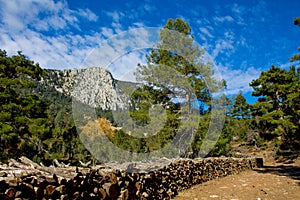 Lycian way, Likya yolu mountain landscape