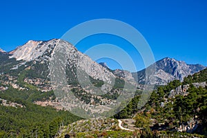 Lycian way, Likya yolu mountain landscape