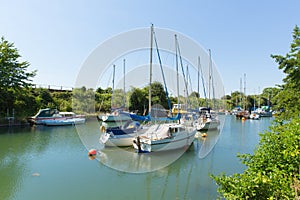 Lydney harbour Gloucestershire England uk on the west bank of the River Severn close to the Forest of Dean and Wye valley