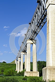 The LyduvÃânai Railway Bridge in Lithuania. It is located in LyduvÃânai, Raseiniai district.