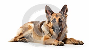 Lying german Shepard Dog_AI