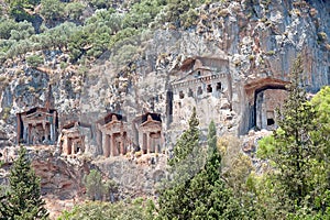 Lykian Rock Tombs, Dalyan, Turkey