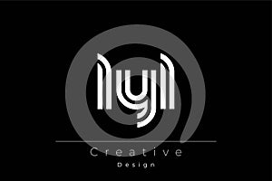 LYL Creative Unique Modern Letter Logo Design