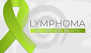 Lymphoma Cancer Awareness Month Background Illustration Banner photo