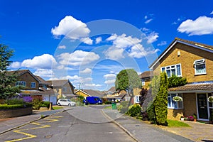 Lympne village street view Kent England UK