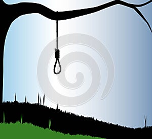 Lynching Tree With Hangman Noose